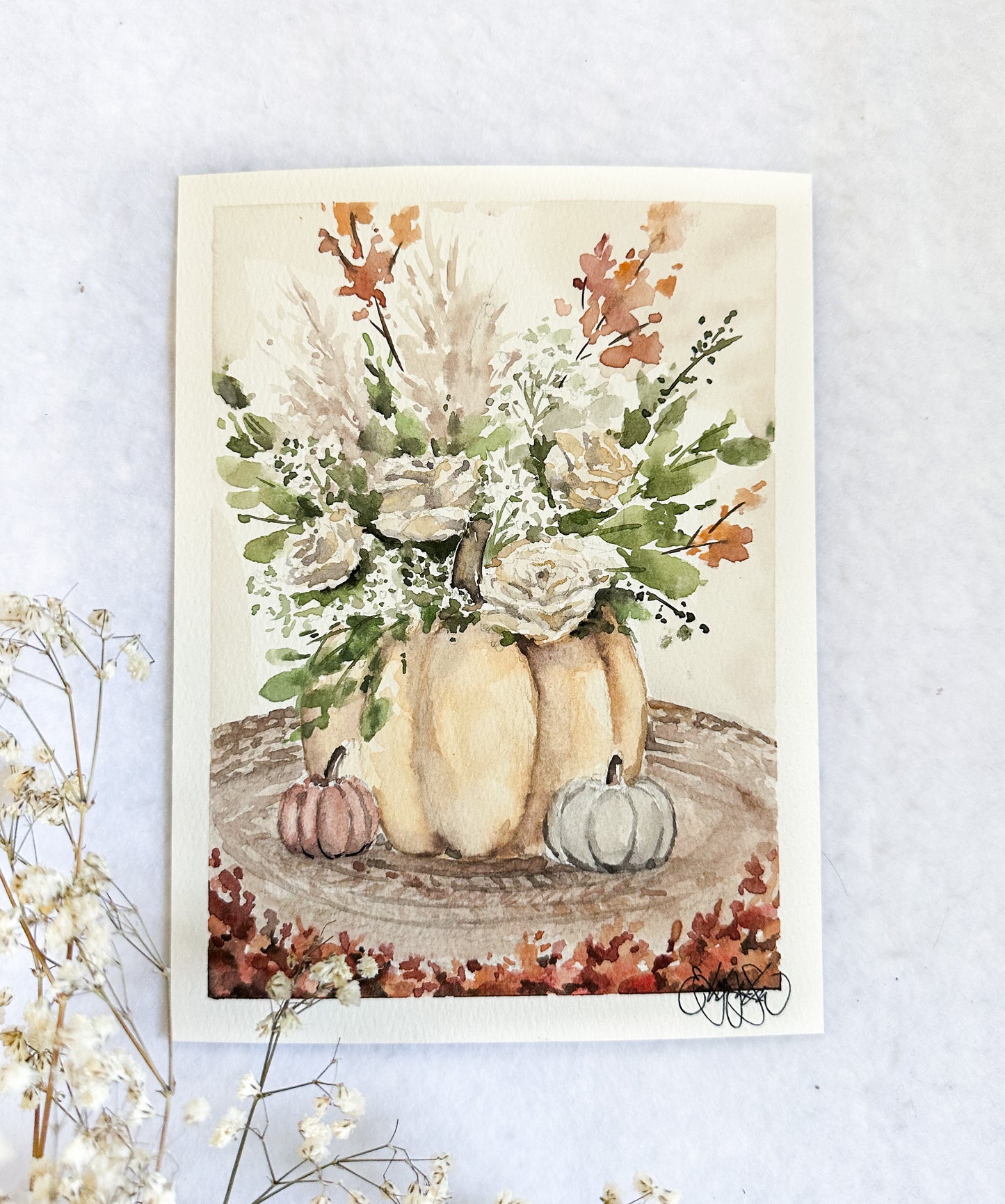 Cozy Fall Collection - Pumpkin Florals