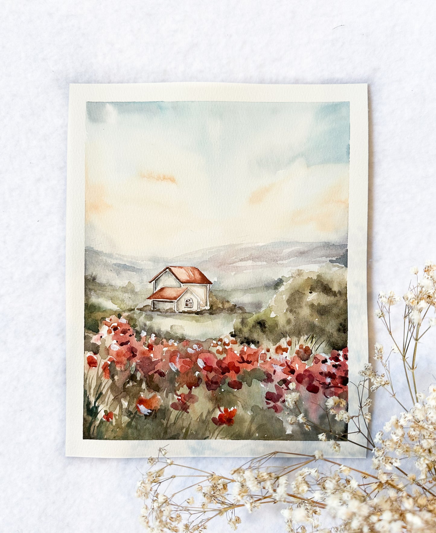 PRINT - Cottage In the Valley