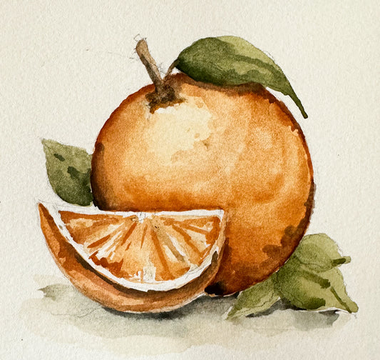 PRINT - Watercolor Orange