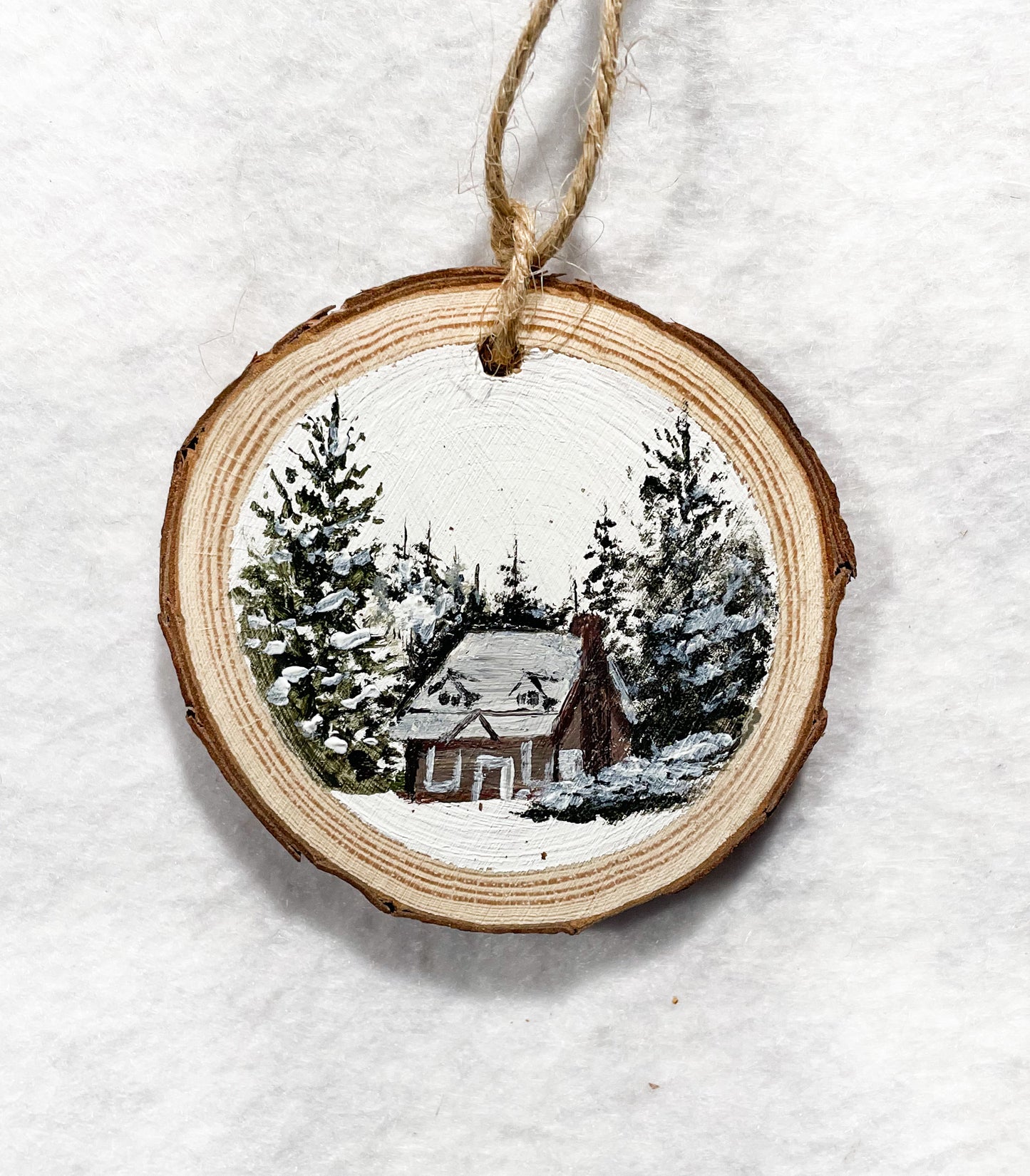 Ornament - Snowy Cabin